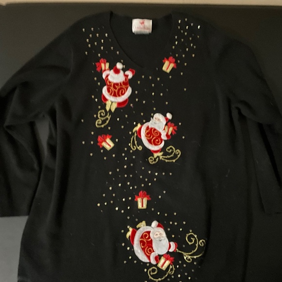 Quaker Factory Christmas Sweater - Picture 3 of 3
